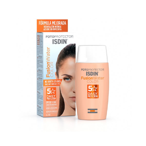 Fotoprotector Fusion Water Color/Tinted  SPF 50+  acabado seco/ oil free  50ml