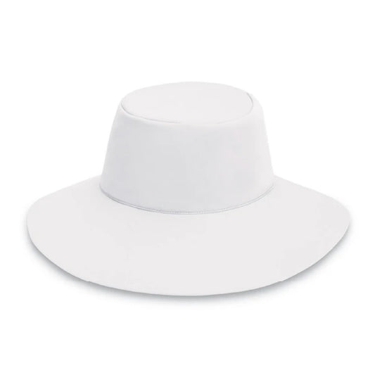 Hat Aqua hat Chin Strap White front