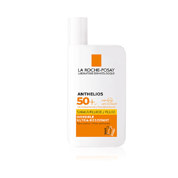 Anthelios Shaka SPF 50+ Fluid Invisible. Resistente al agua + sudor. 49g/ 50ml